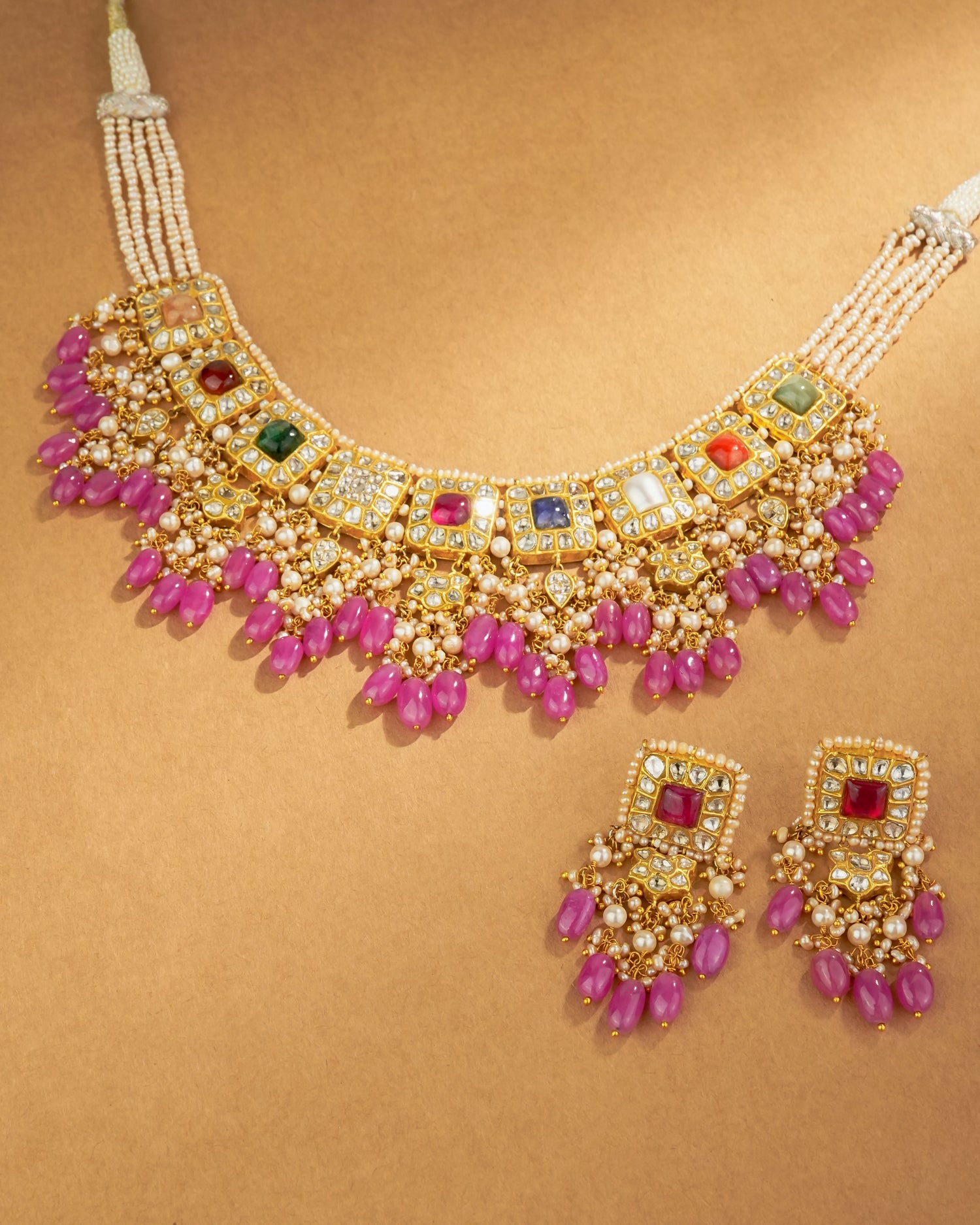 Yuvani Polki Long Earrings