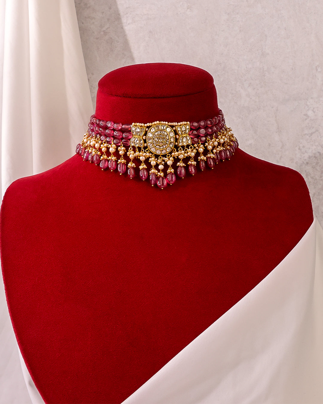 Hemani Polki Bead Choker