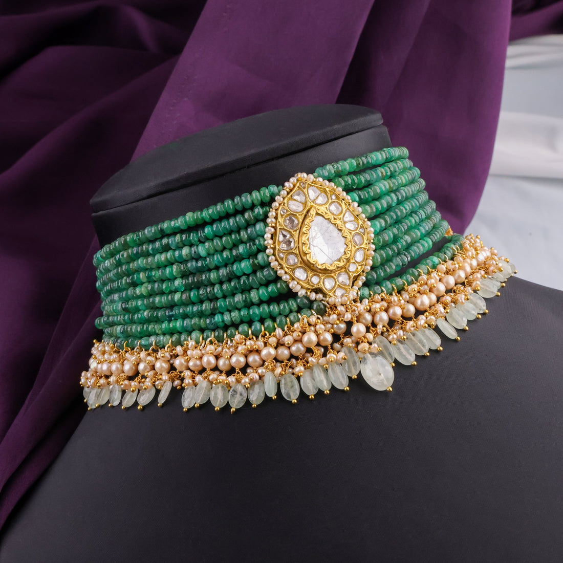 Liza Polki Bead Choker - NO ORDERS