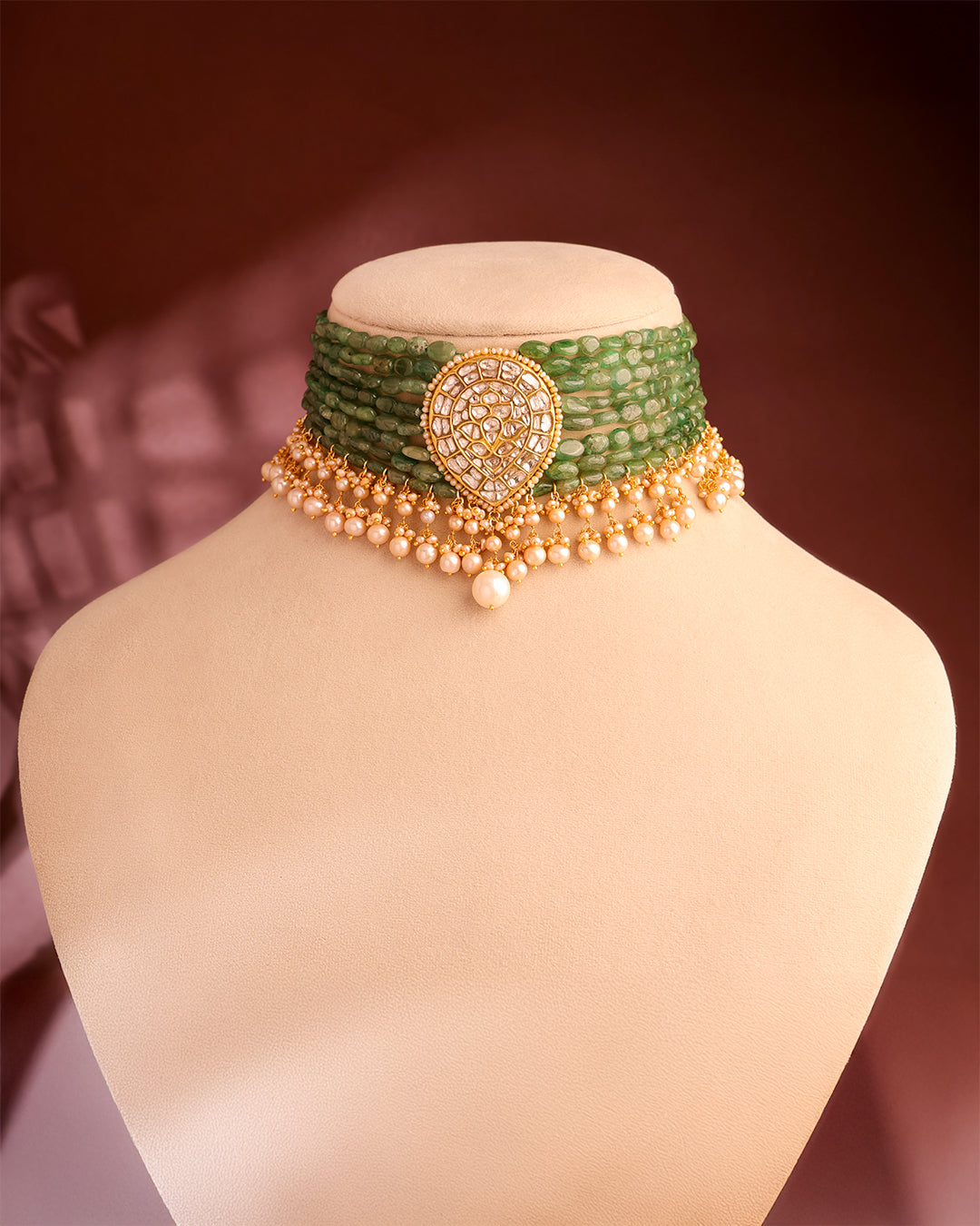 Lumina Polki Bead Choker