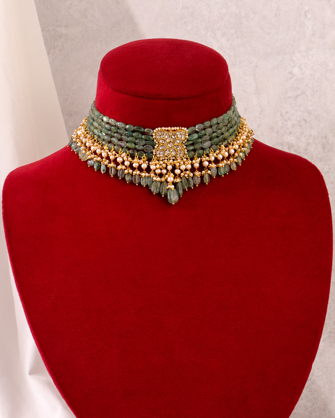 Nilima Polki Bead Choker