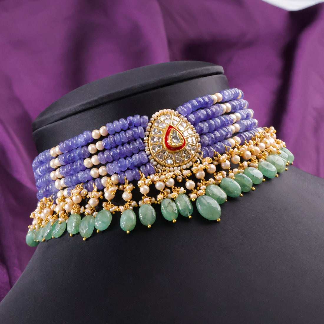 Shaheen Polki Bead Choker - NO ORDERS