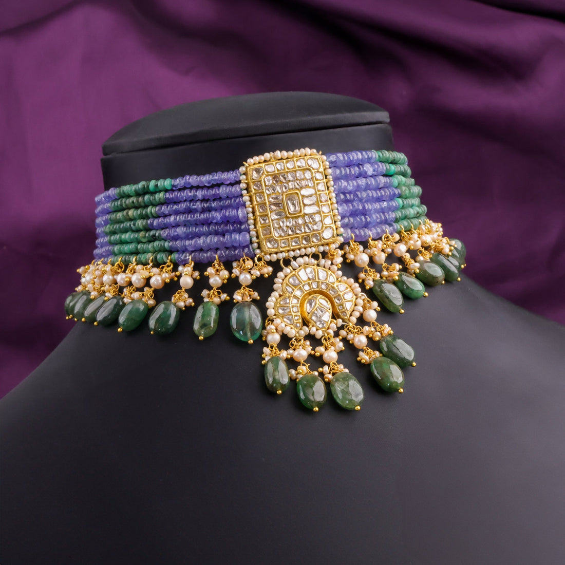 Latika Polki Bead Choker - NO ORDERS