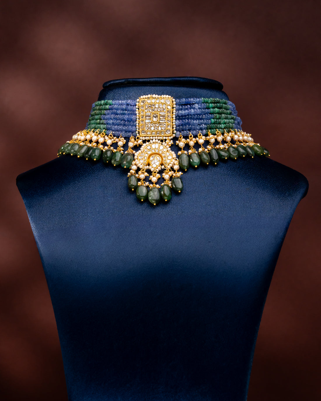 Latika Polki Bead Choker