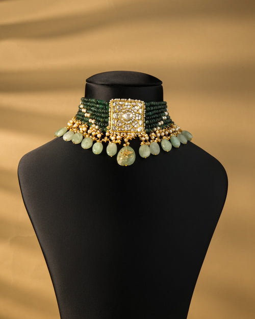 Misha Polki Bead Choker