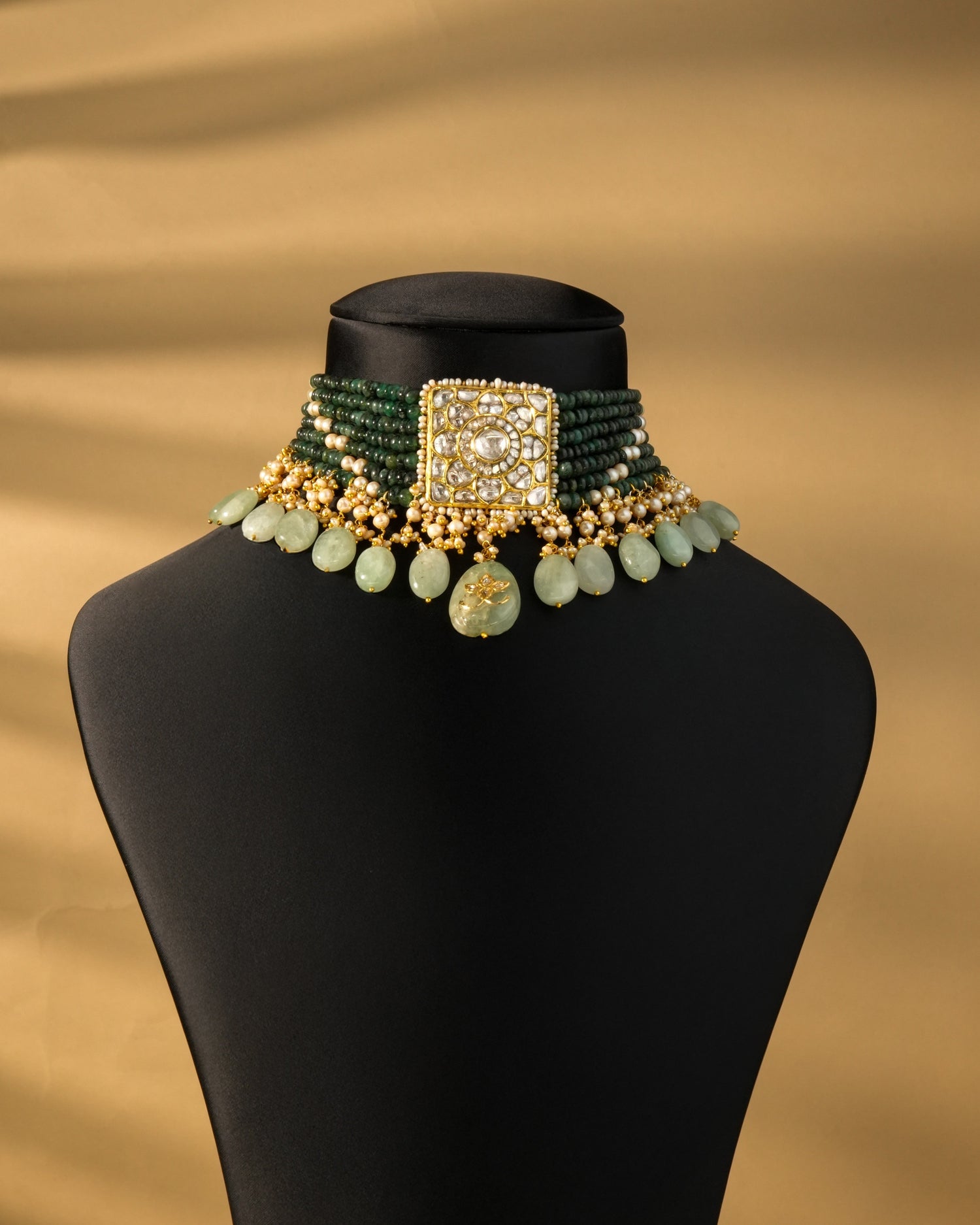 Misha Polki Bead Choker