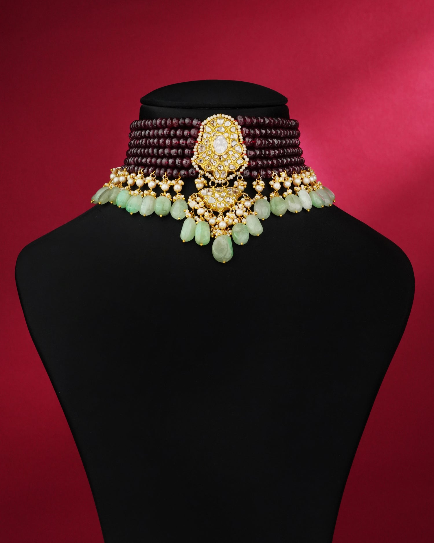 Ster Polki Bead Choker