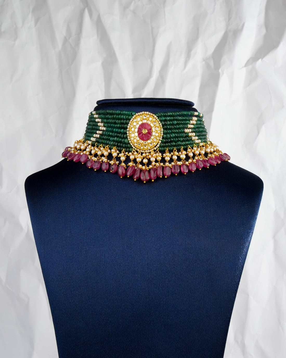 Eher Polki Bead Choker