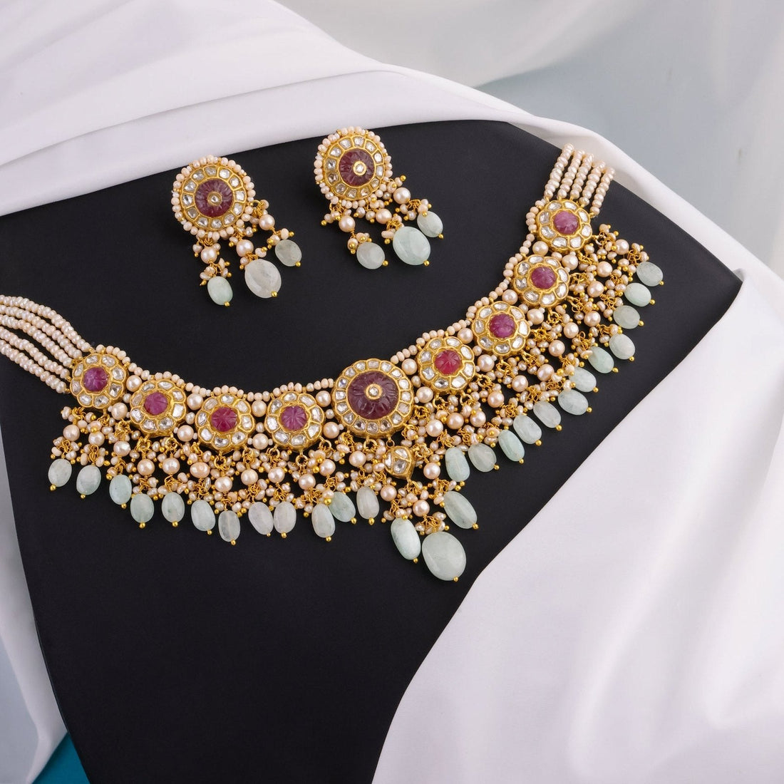 Dipeshi Polki Long Earrings