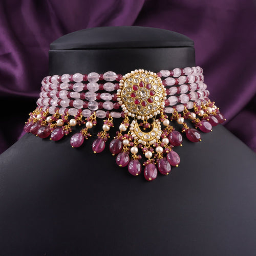 Kameesha Polki Bead Choker - NO ORDERS