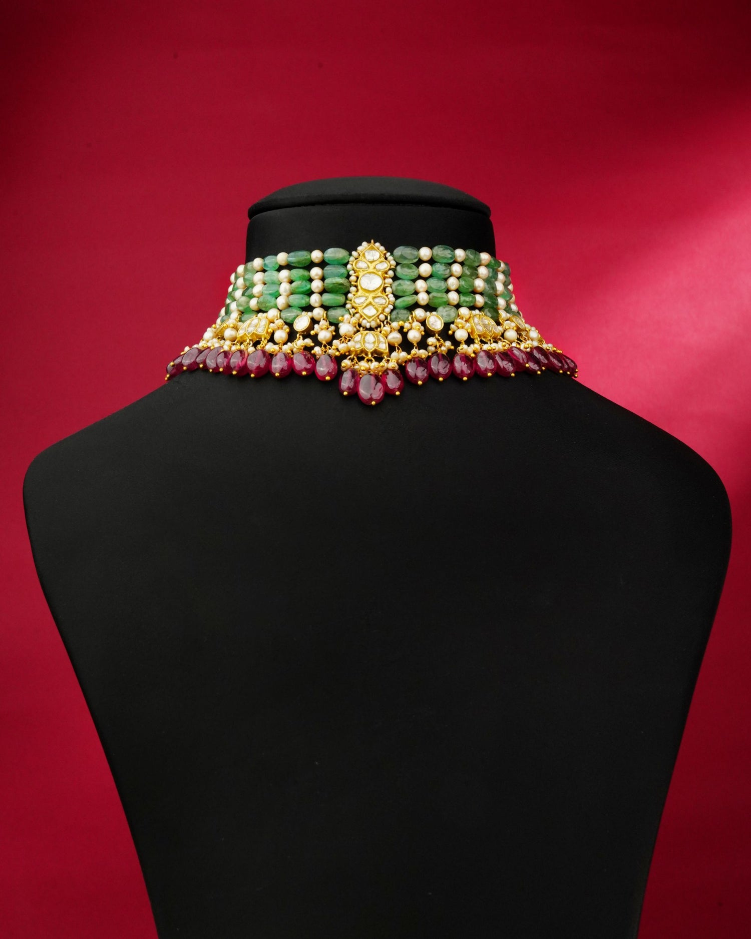 Khira Polki Bead Choker