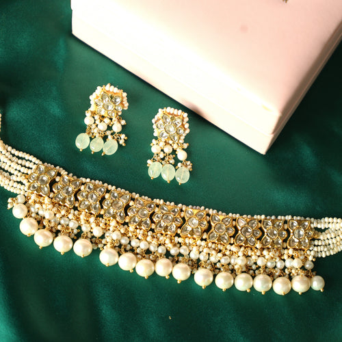 Tina Choker And Aashna Tops Polki Set