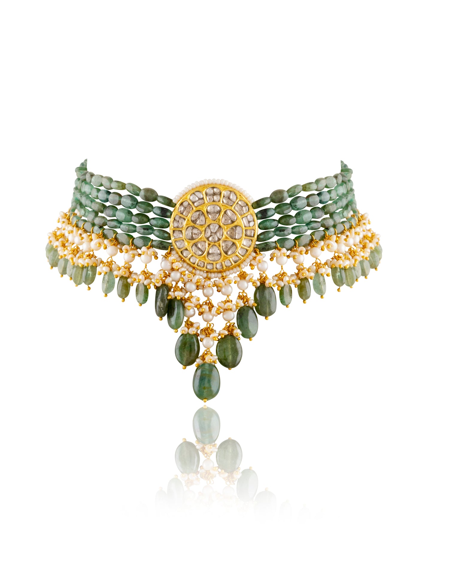 Nishi Polki Bead Choker