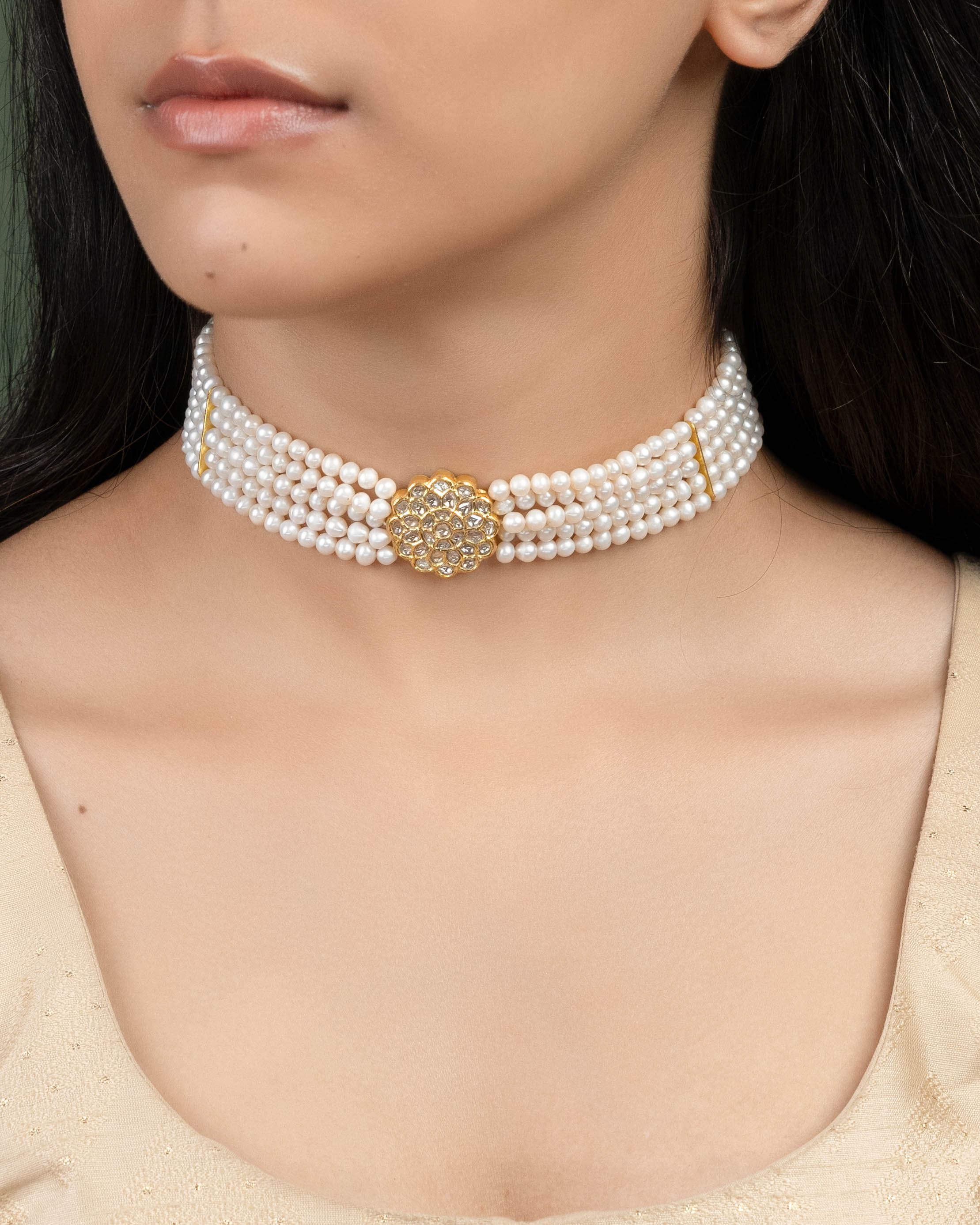 Vanshita Polki Bead Choker