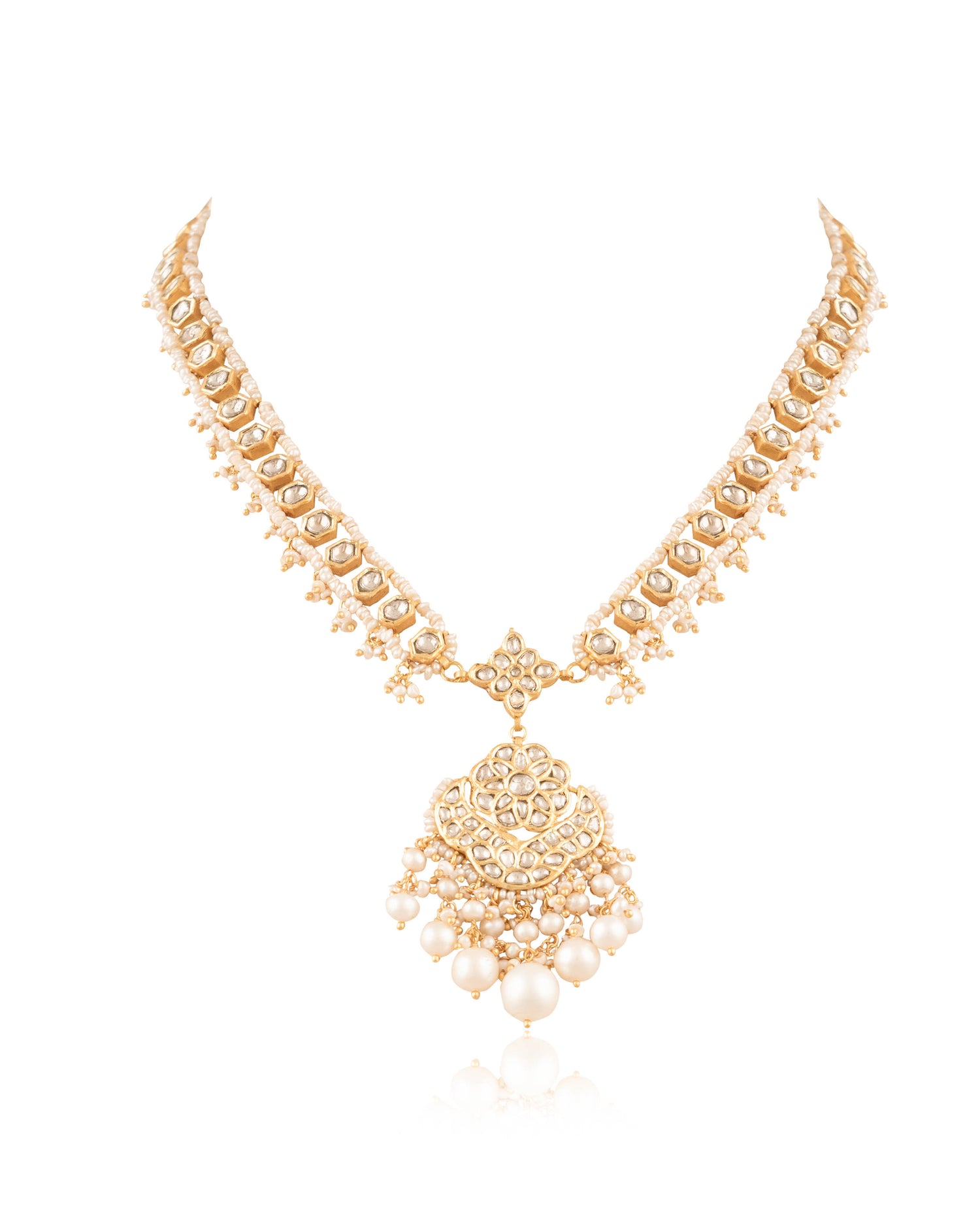 Tareena Polki Long Necklace