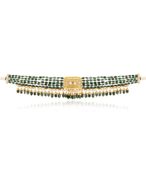 Kriti Polki Bead Choker