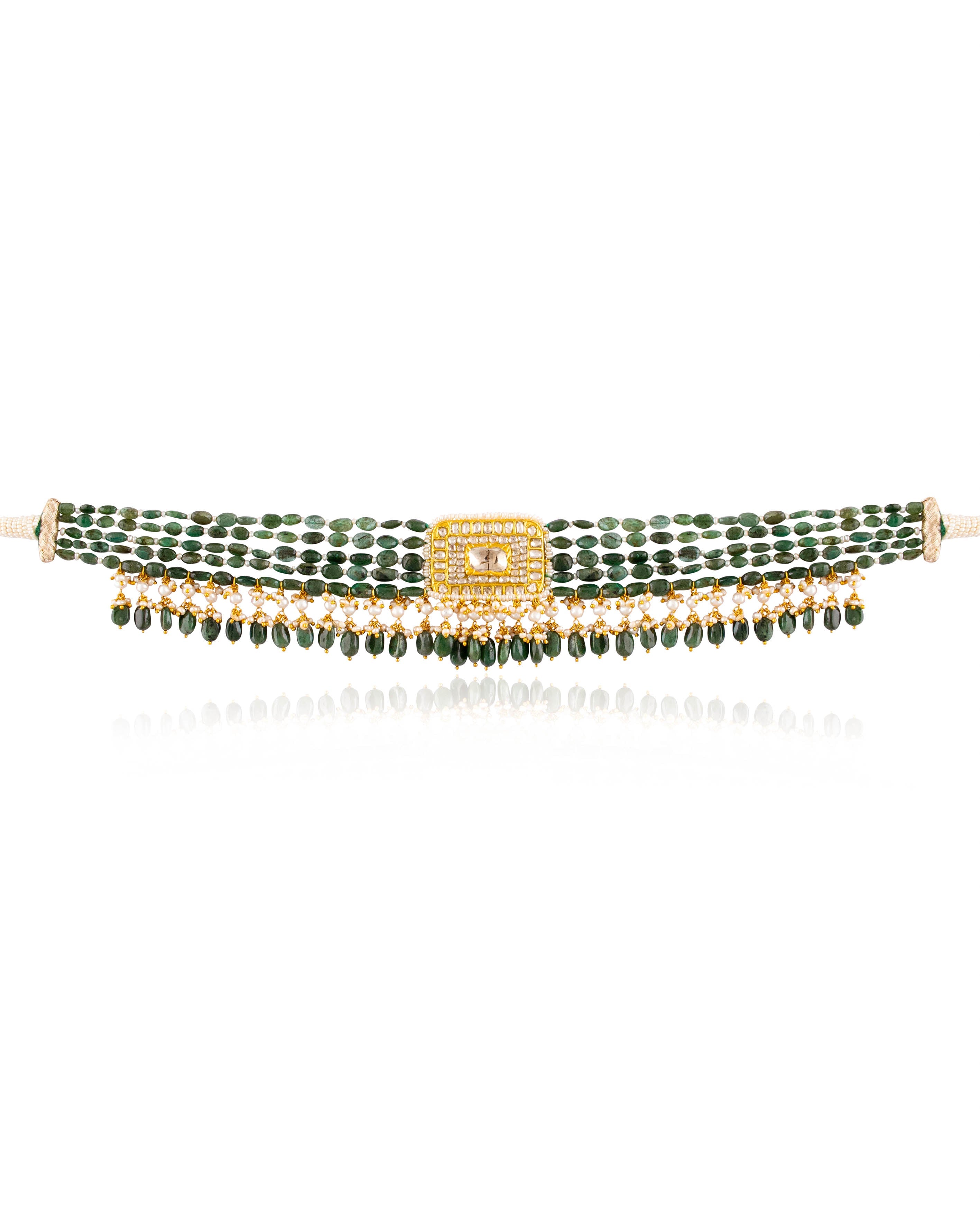 Kriti Polki Bead Choker