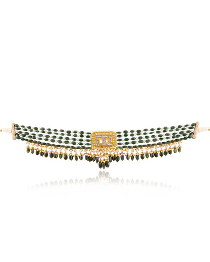 Shruti Polki Bead Choker