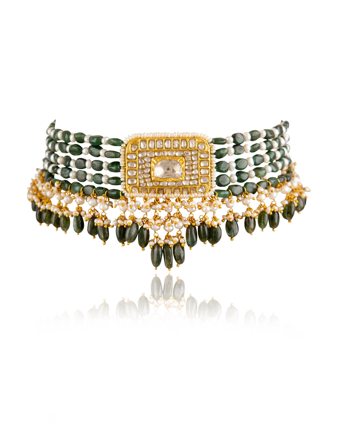 Shruti Polki Bead Choker