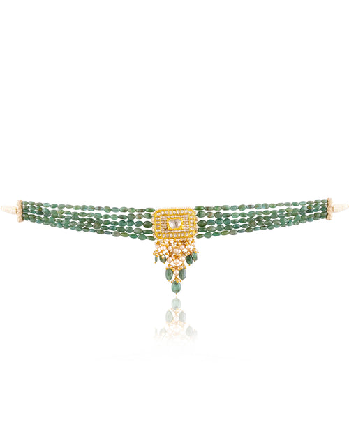 Zoe Polki Bead Choker