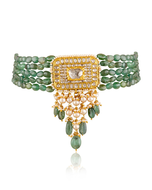 Zoe Polki Bead Choker