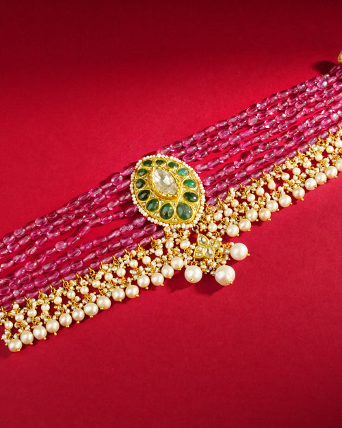 Edith Polki Bead Choker