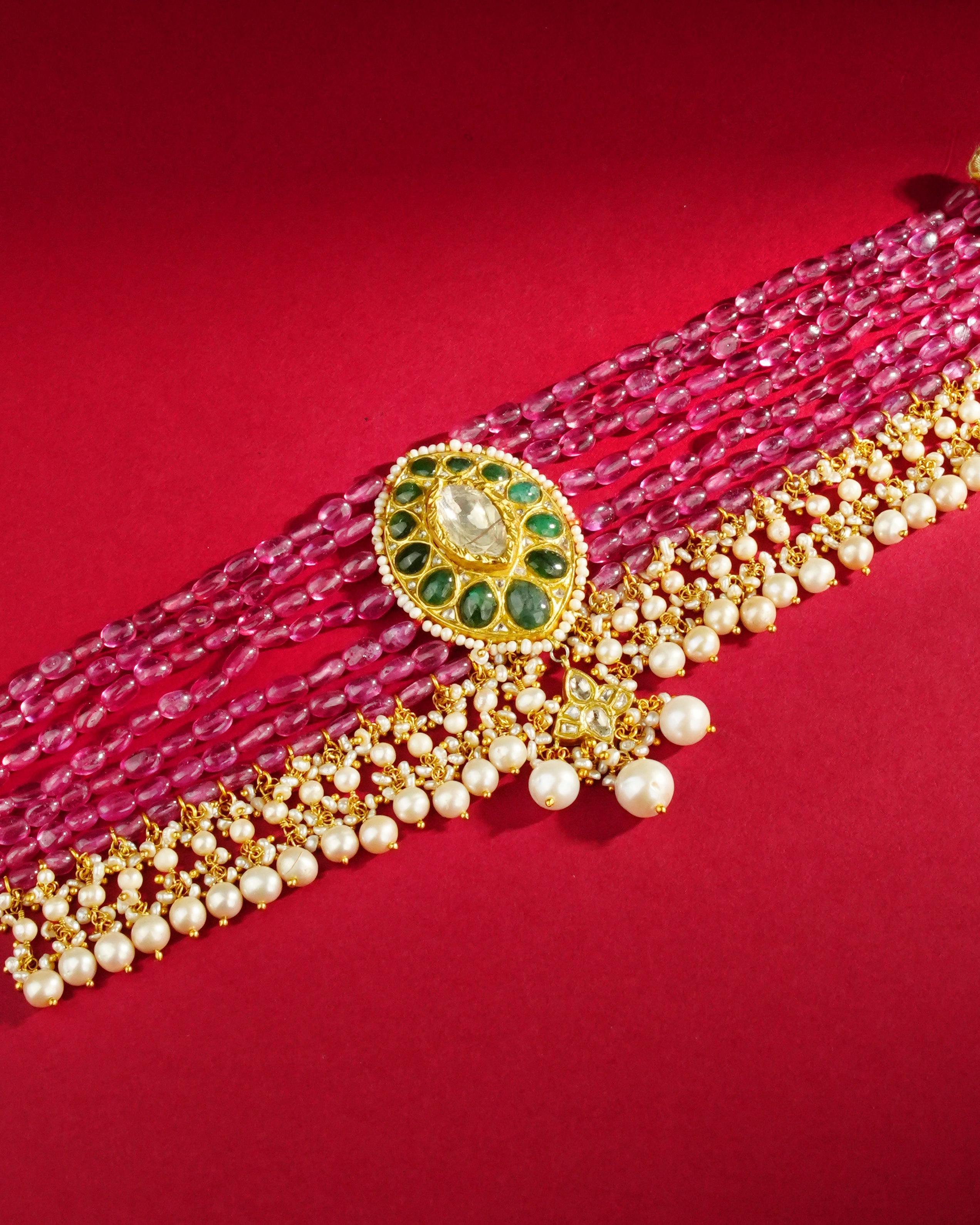 Edith Polki Bead Choker