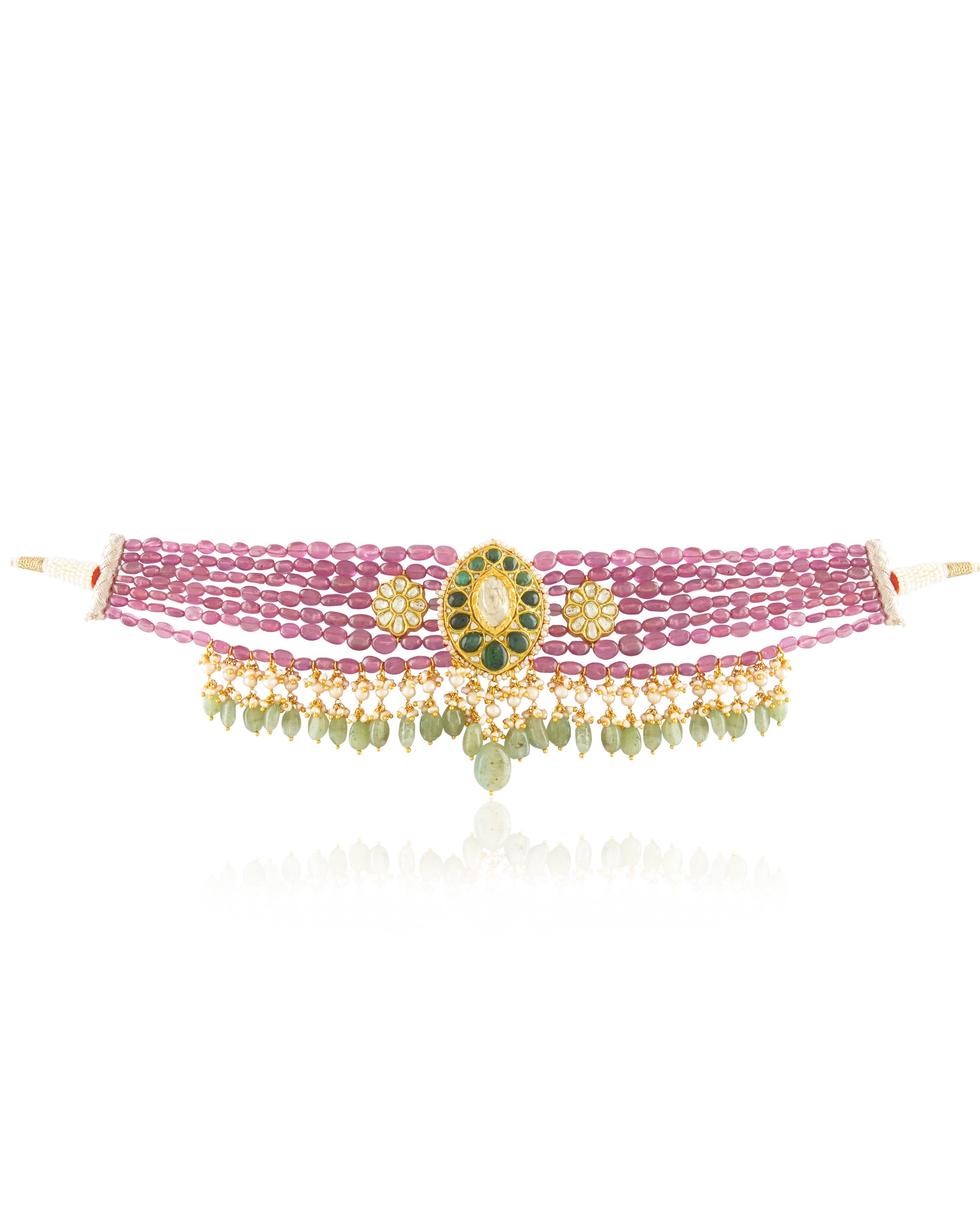 Varsha Polki Bead Choker - NO ORDERS