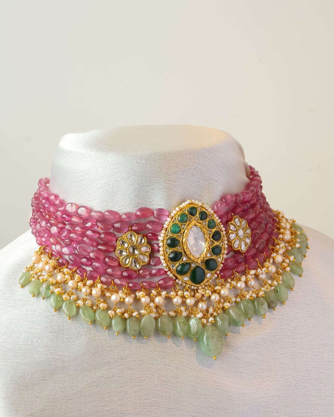 Varsha Polki Bead Choker - NO ORDERS