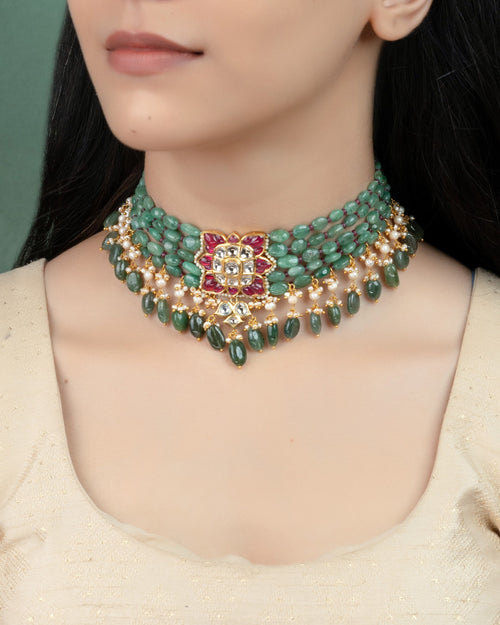 Sonakshi Sinha - Shaina Polki Bead Choker