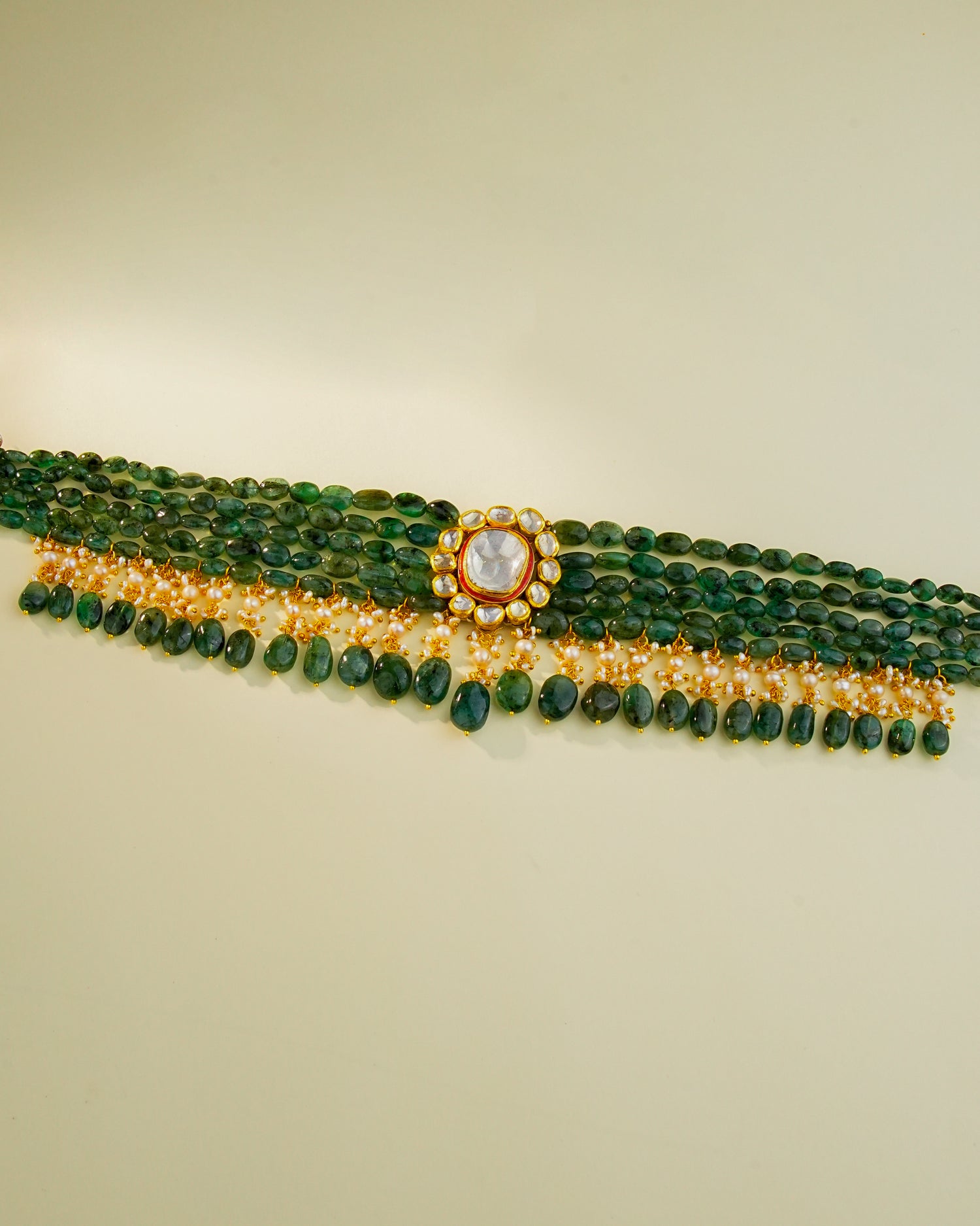 Zubi Polki Bead Choker