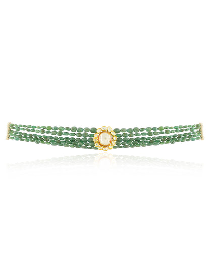 Zubi Polki Bead Choker