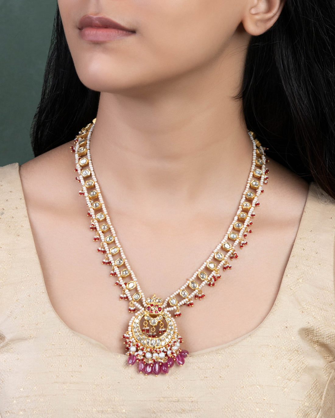 Dipti Polki Long Necklace