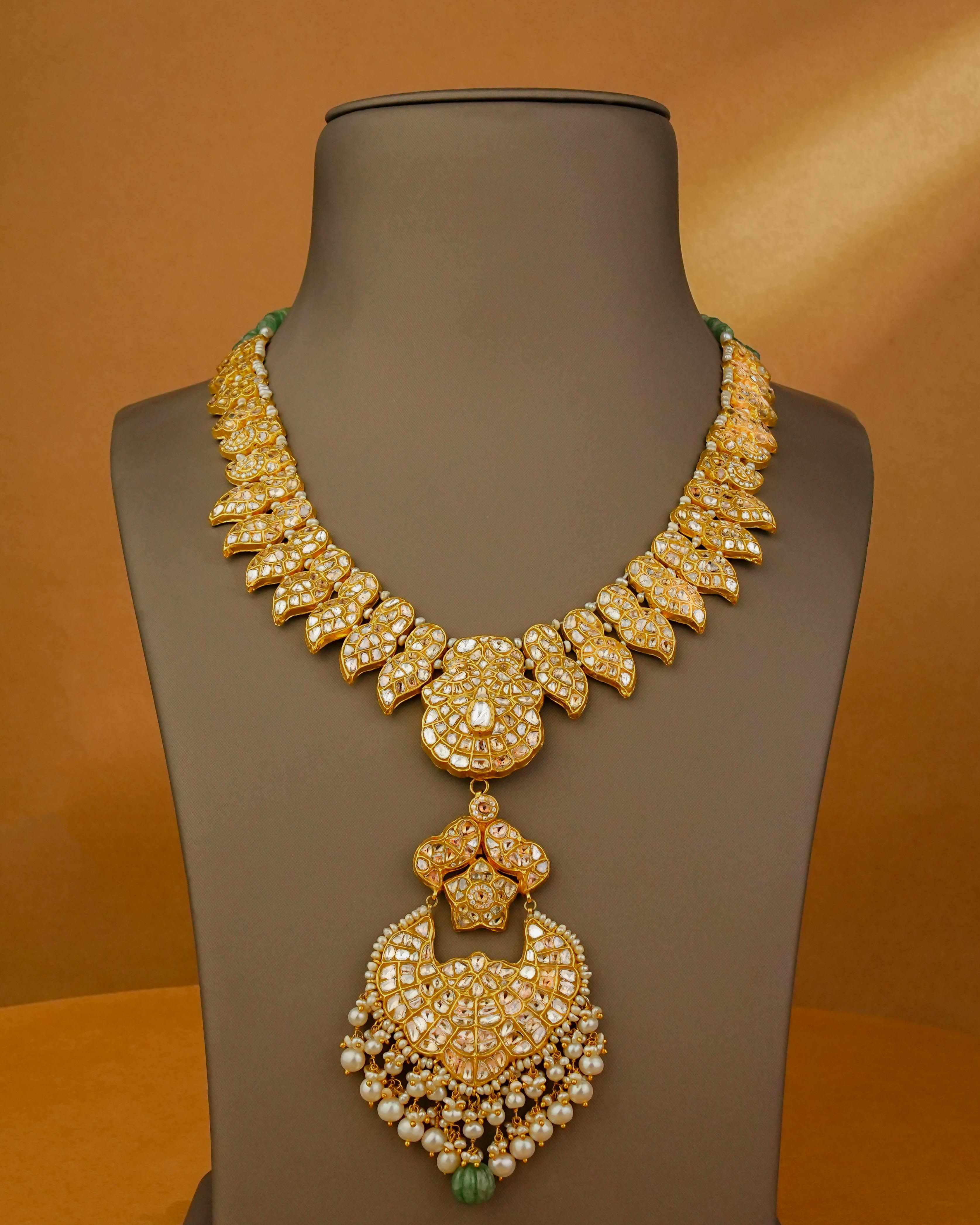 Tanishka Polki Long Necklace - NO ORDERS