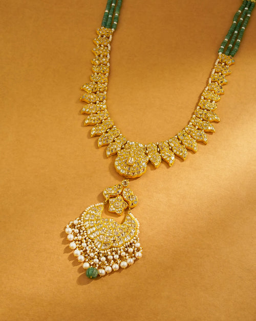Tanishka Polki Long Necklace - NO ORDERS