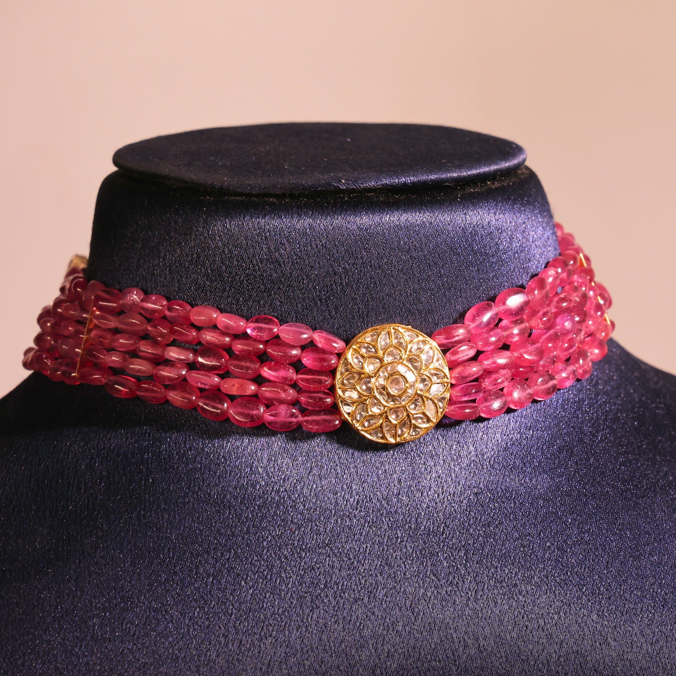 Kamiya Polki Bead Choker