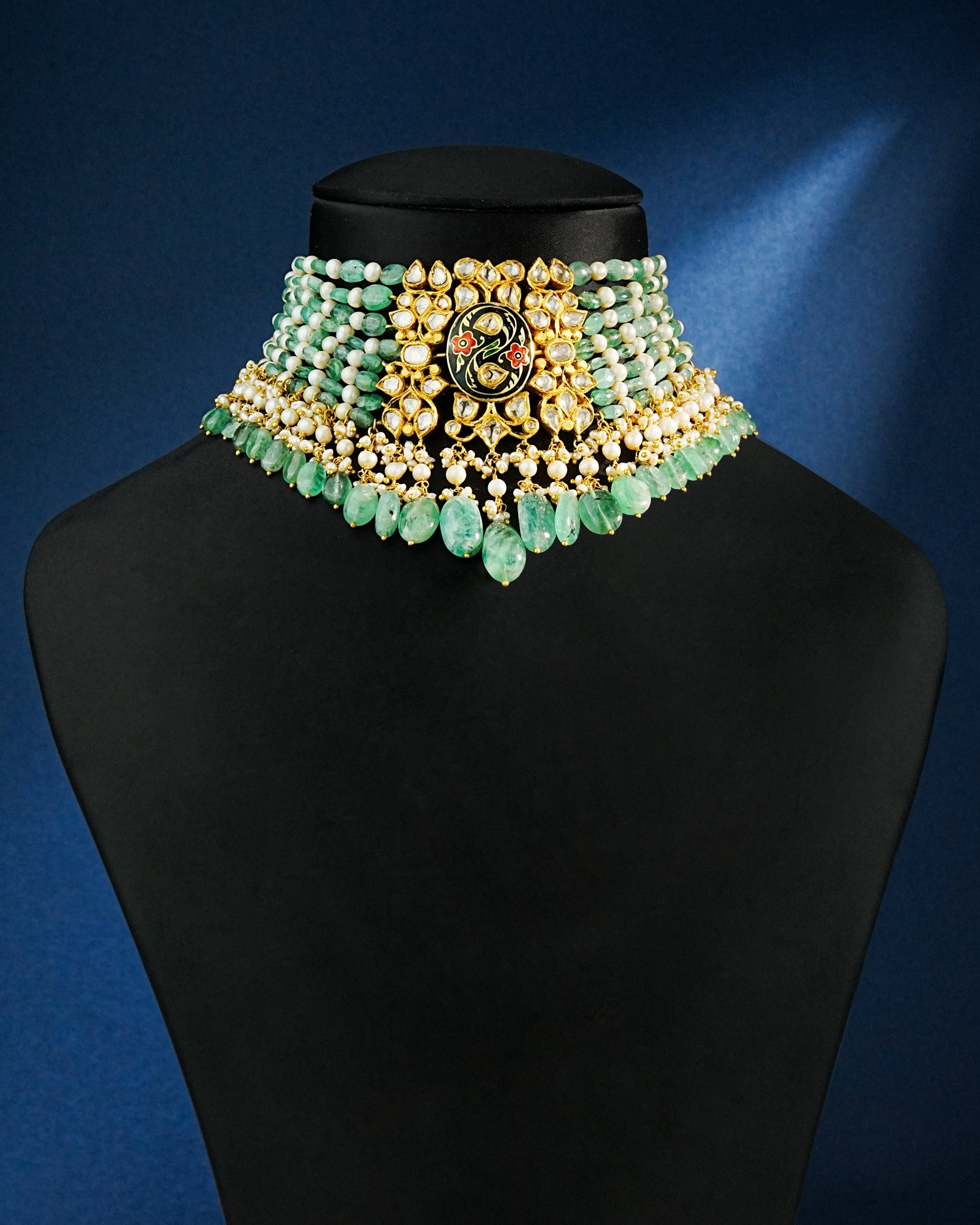 Fenora Polki Bead Choker