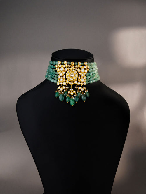 Myra Polki Bead Choker