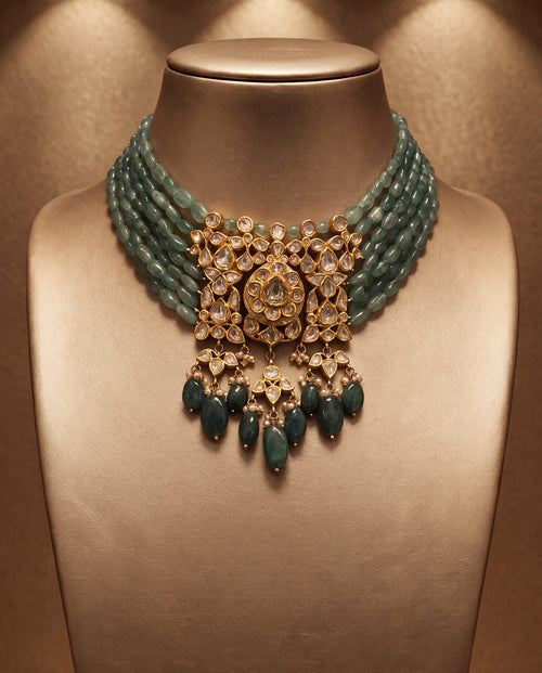Myra Polki Bead Choker