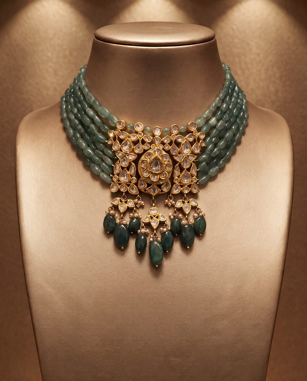 Myra Polki Bead Choker