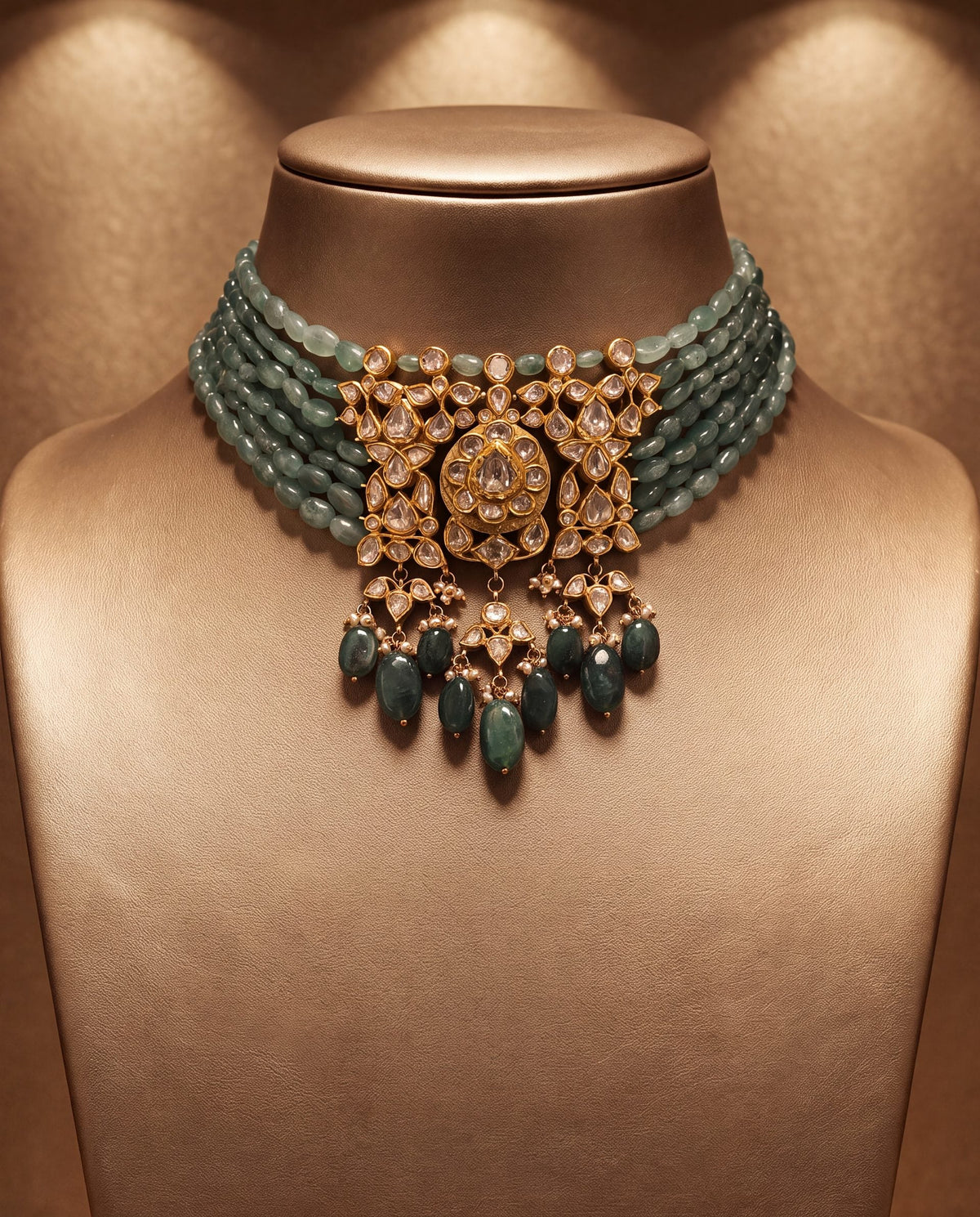 Myra Polki Bead Choker