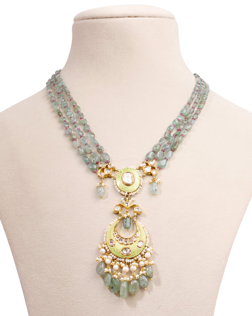 Mizra Polki Bead Pendant