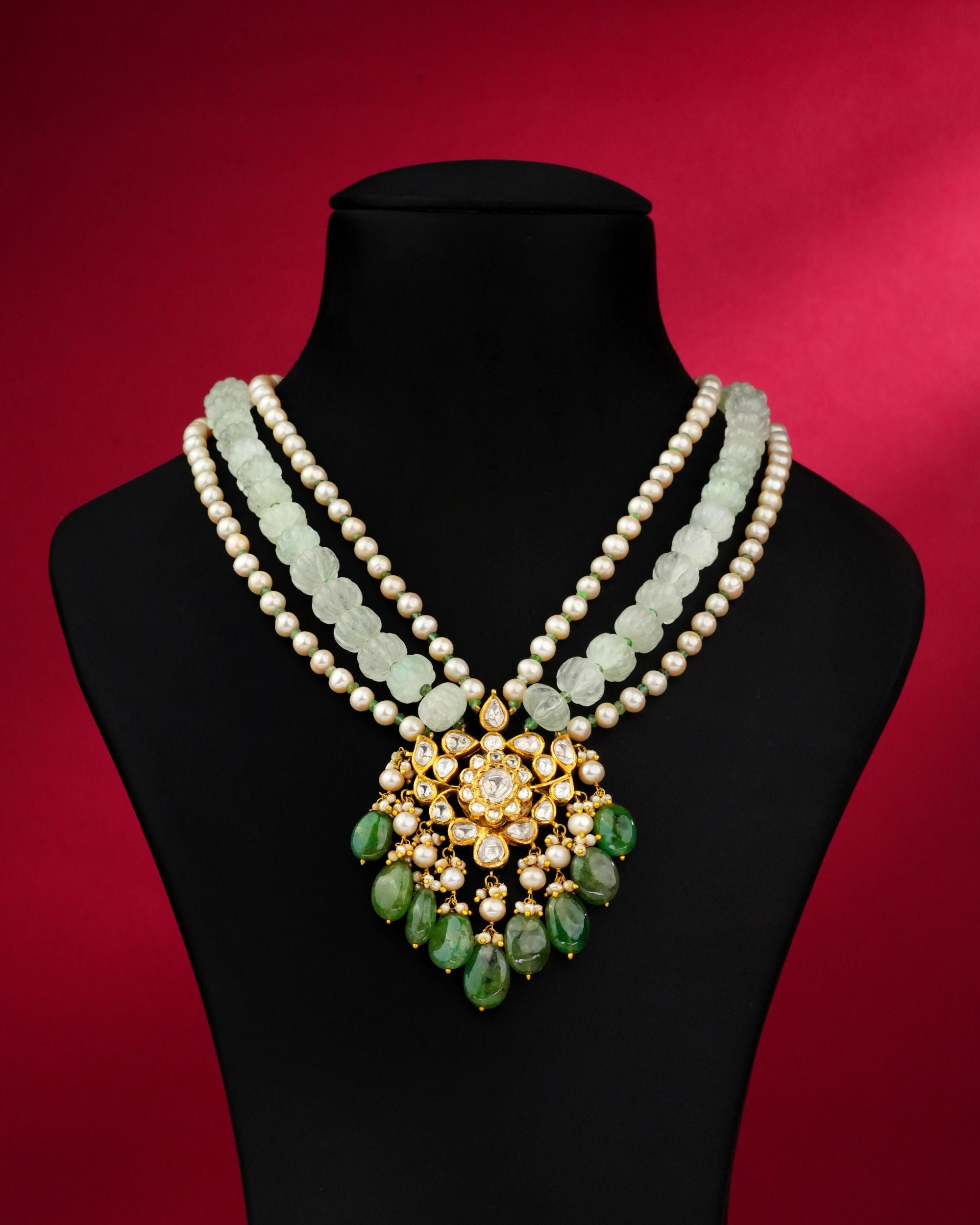 Kashvi Polki Bead Pendant