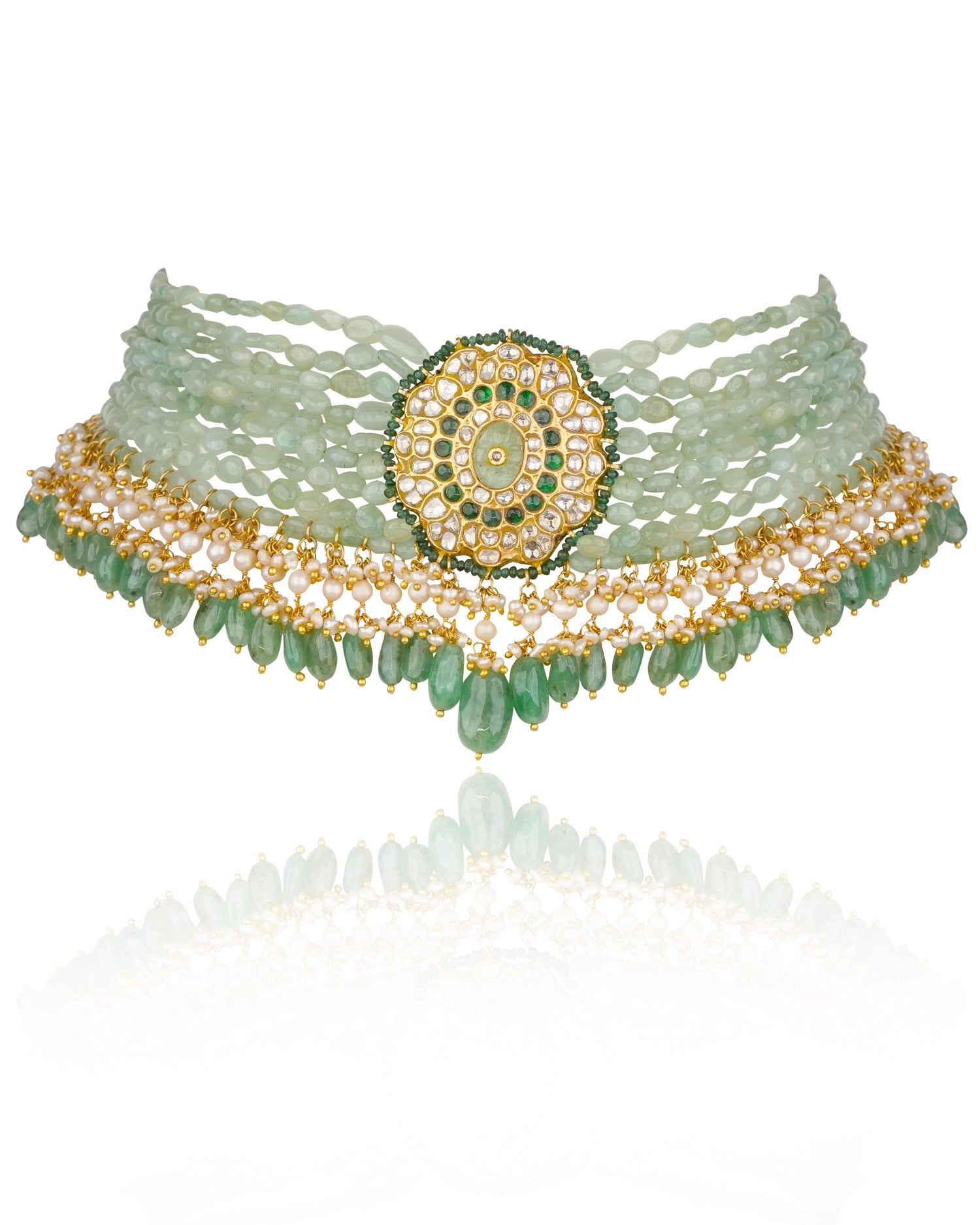 Kavya Polki Bead Choker