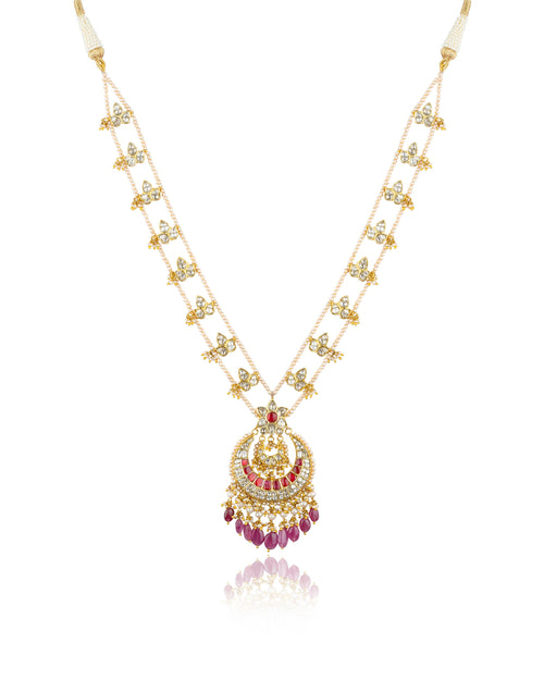 Sara Polki Long Necklace