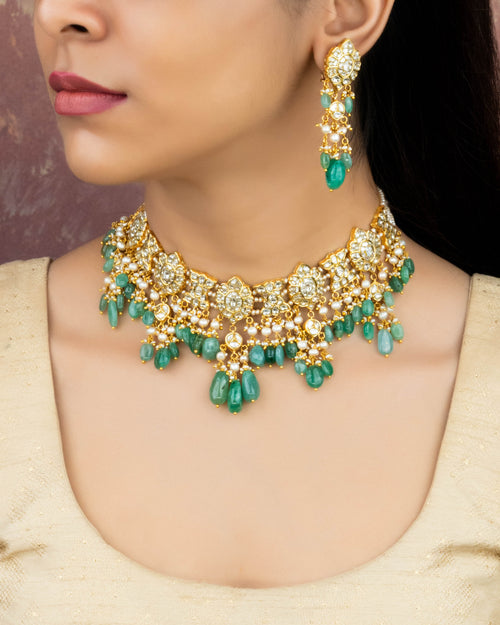 Daisy Polki Long Earrings