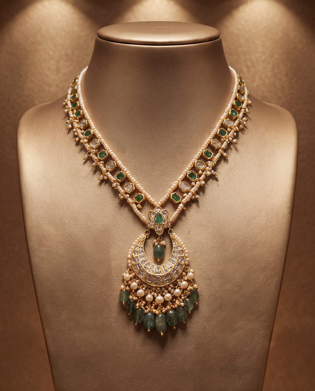 Kaishori Polki Long Necklace