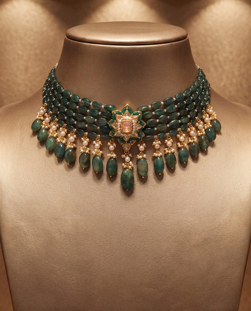 Xaria Polki Bead Choker