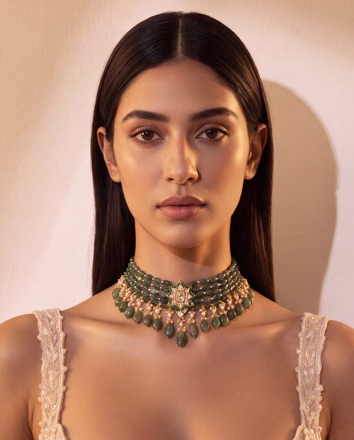 Xaria Polki Bead Choker
