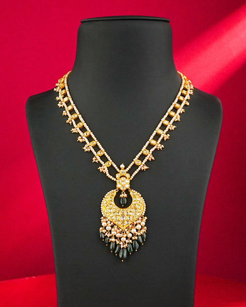 Vishali Polki Long Necklace